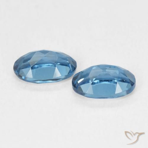 Pedras preciosas de Topázio Londres Azul natural de 1.17 ct, oval, VVS