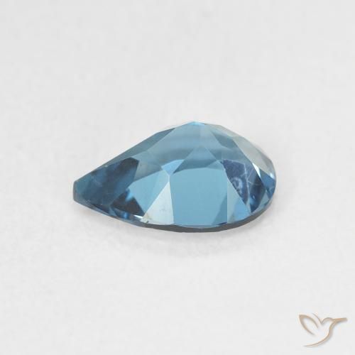Topázio Londres Azul Natural 0.76ct, Formato de pêra, VVS-VS