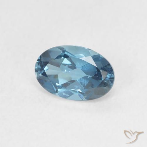 Topázio Londres Azul Natural 0.56ct, oval, VVS-VS