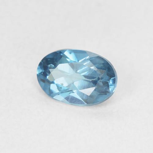 Topázio Londres Azul Natural 0.49ct, oval, VVS-VS