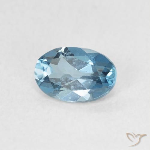 Topázio Londres Azul Natural 0.57ct, oval, VVS-VS