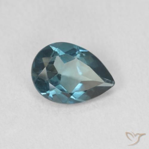 Topázio Londres Azul Natural 0.80ct, Formato de pêra, VS
