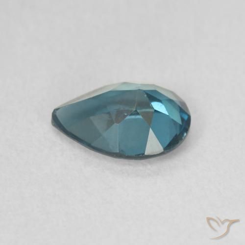Topázio Londres Azul Natural 0.80ct, Formato de pêra, VS