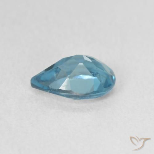 Topázio Londres Azul Natural 0.78ct, Formato de pêra, VVS