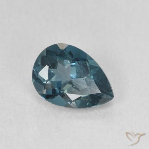Topázio Londres Azul Natural 0.86ct, Formato de pêra, VS