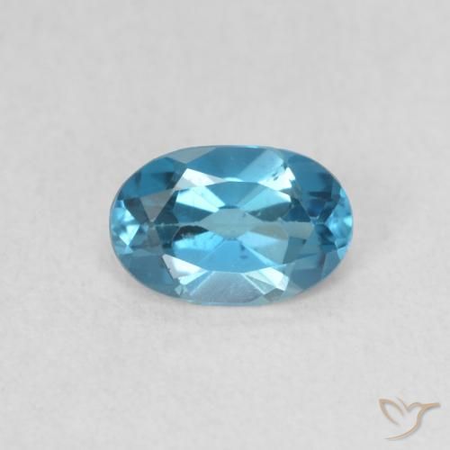 0.52ct Natural Londres Azul Topázio, oval, VS