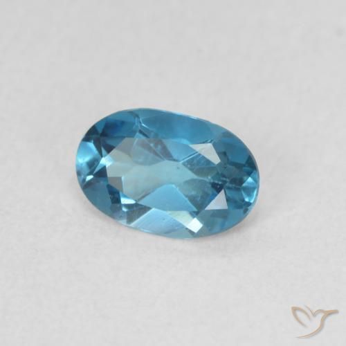 Topázio Londres Azul Natural 0.52ct, oval, VS