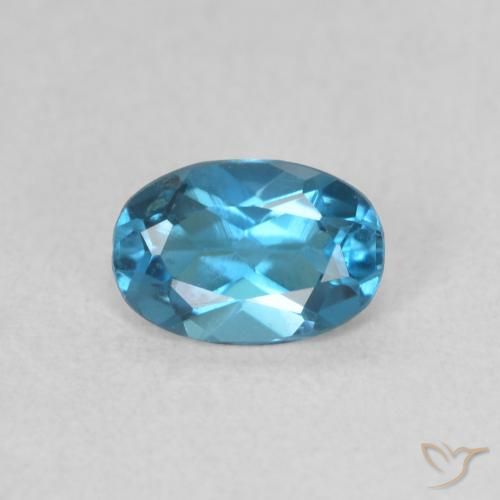 0.52ct Natural Londres Azul Topázio, oval, VS
