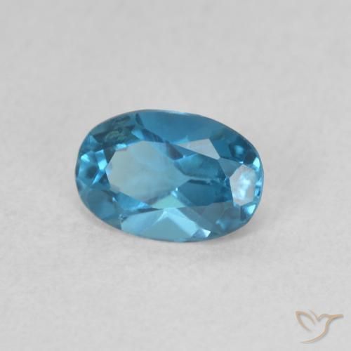 Topázio Londres Azul Natural 0.52ct, oval, VS