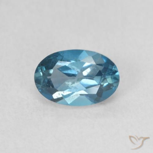 0.66ct Natural Londres Azul Topázio, oval, VS
