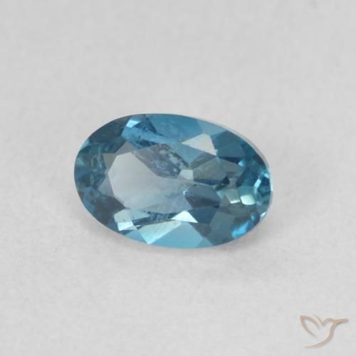 Topázio Londres Azul Natural 0.66ct, oval, VS