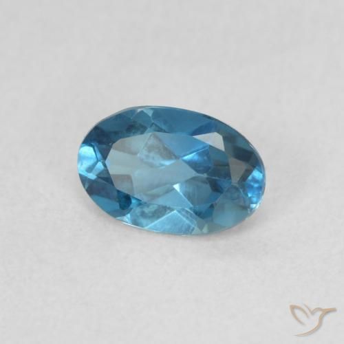 Topázio Londres Azul Natural 0.51ct, oval, VVS