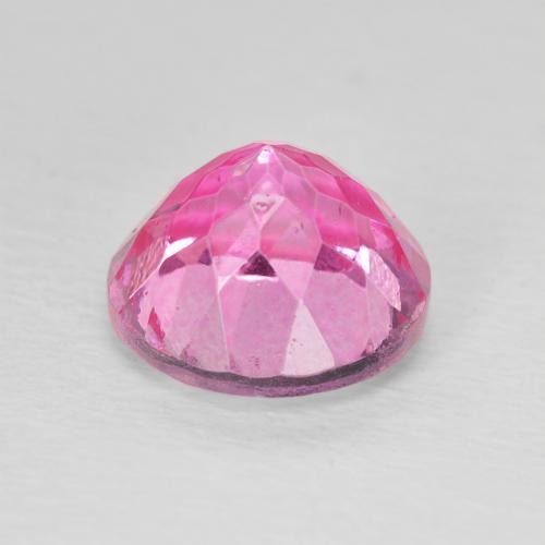 Topázio Medium Dark-Pink Natural 3.81ct, Redondo, VVS-VS