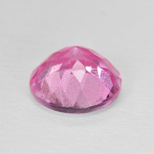 Topázio rosa natural 3,31ct, corte redondo, VVS-VS