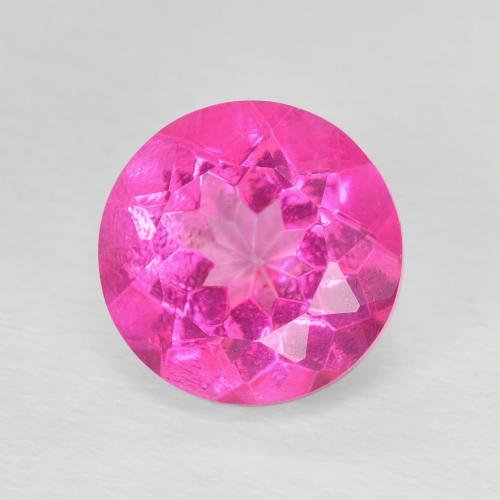 Topázio Rosa escuro Natural 3.64ct, Corte Redondo, VVS-VS