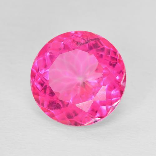 Topázio Rosa quente Natural 5.76ct, Redondo, VVS