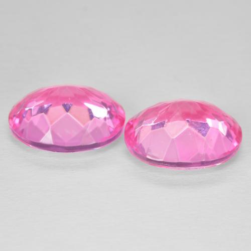 Pedras preciosas de Topázio Magenta Profundo natural de 11.84 ct, oval, VVS-VS