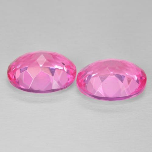 Pedras preciosas de Topázio Magenta Profundo natural de 11.57 ct, oval, VVS-VS