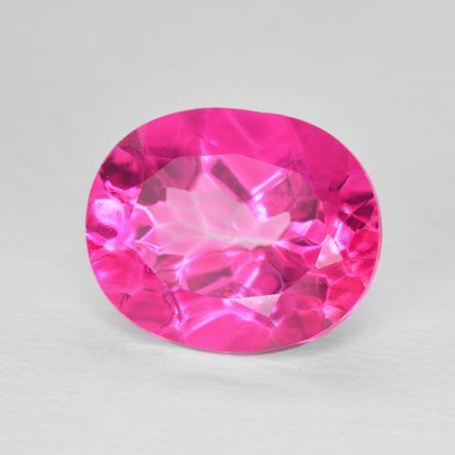Topázio Rosa quente Natural 6.38ct, oval, VVS-VS
