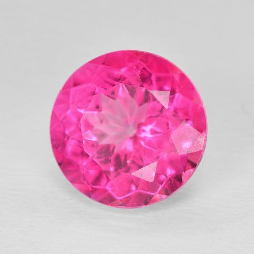 Topázio Rosa quente Natural 6.07ct, Redondo, VVS