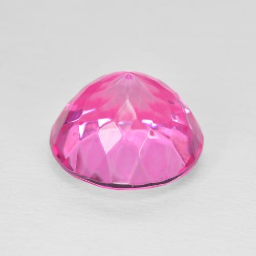 Topázio Magenta Profundo Natural 7.09ct, Redondo, VVS