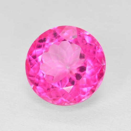 Topázio Rosa escuro Natural 6.82ct, Redondo, VVS