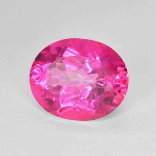 Topázio Medium Dark-Pink Natural 5.66ct, oval, VVS-VS