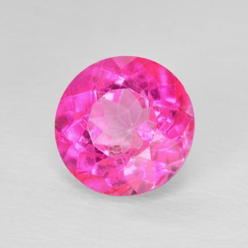Topázio Rosa escuro Natural 3.49ct, Redondo, VVS-VS