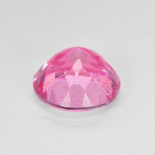 Topázio Magenta Profundo Natural 3.61ct, Redondo, VVS-VS