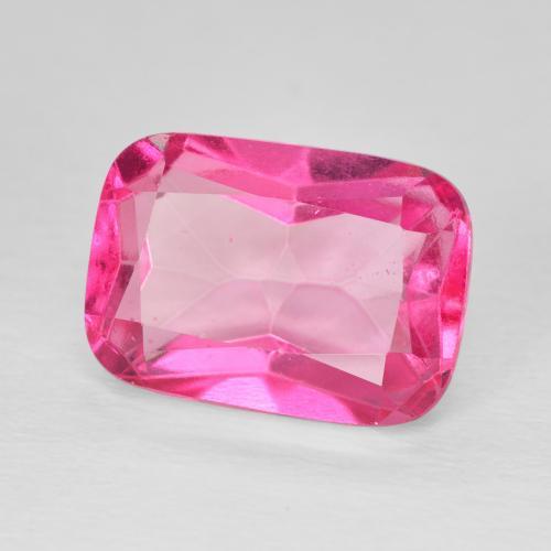 Topázio Medium Dark-Pink Natural 9.60ct, Almofada, VVS-VS