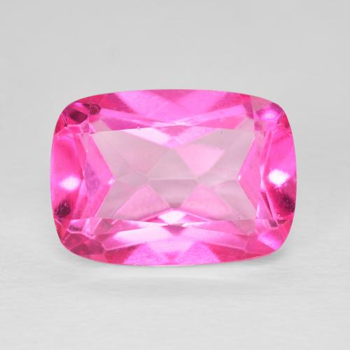 Topázio rosa natural 8,95ct, almofada cortada, VVS-VS