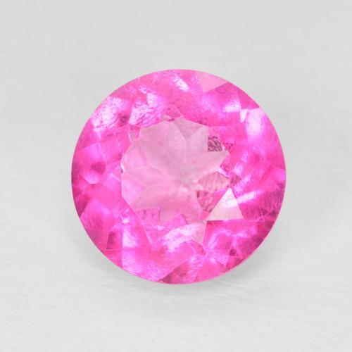 Topázio Rosa escuro Natural 3.37ct, Redondo, VVS-VS