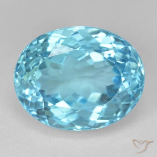 22.94ct Natural Azul Suíço Topázio, oval, VS