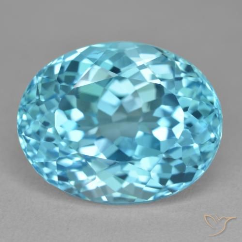 23.52ct Natural Azul Suíço Topázio, oval, VVS
