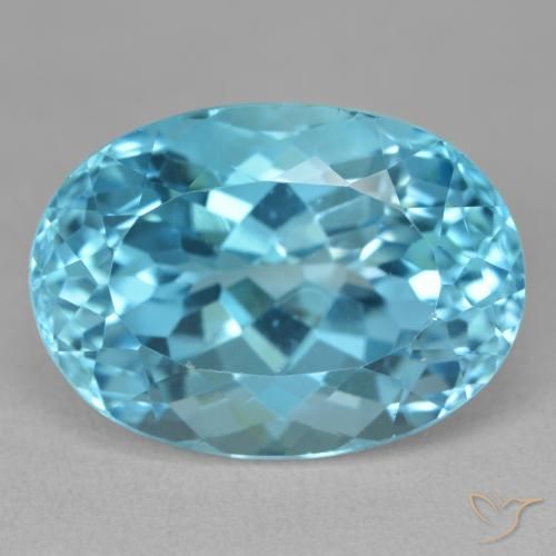 23.61ct Natural Azul Suíço Topázio, oval, VVS