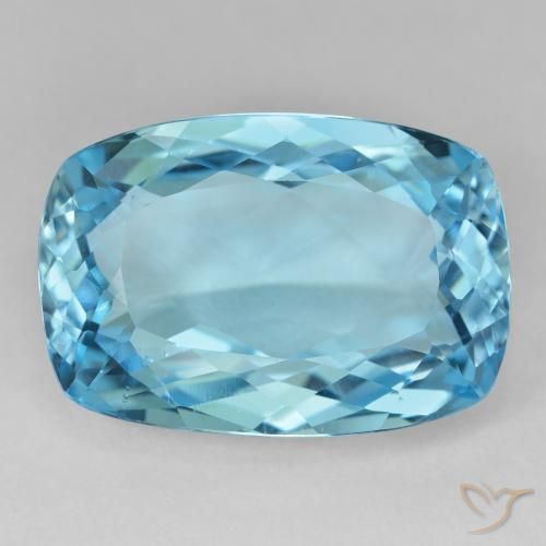 27.29ct Natural Azul Suíço Topázio, Almofada, VVS