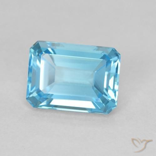 Topázio Azul Suíço Natural 2.04ct, Corte Octógono / Esmeralda, VVS-VS