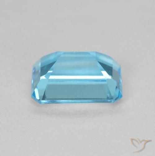 Topázio Azul Suíço Natural 2.04ct, Corte Octógono / Esmeralda, VVS-VS