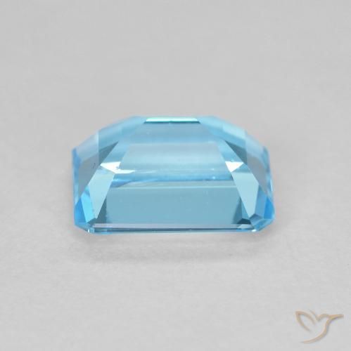 Topázio Azul Suíço Natural 1.97ct, Corte Octógono / Esmeralda, VVS-VS