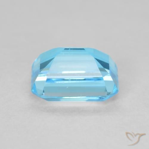 Topázio Azul Suíço Natural 2.09ct, Corte Octógono / Esmeralda, VVS