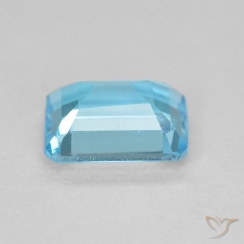 Topázio Azul Suíço Natural 1.92ct, Corte Octógono / Esmeralda, VVS