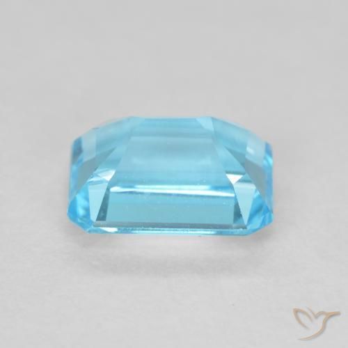 Topázio Azul Suíço Natural 2.02ct, Corte Octógono / Esmeralda, VVS