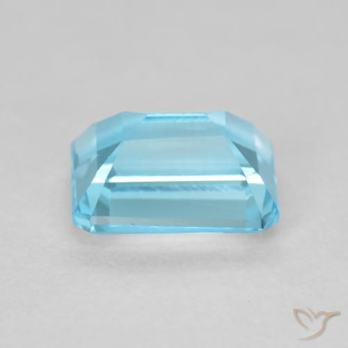 Topázio Azul Suíço Natural 2.24ct, Corte Octógono / Esmeralda, VVS