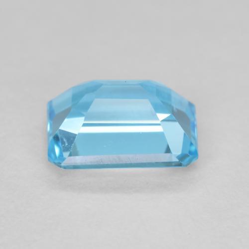 Topázio Azul Suíço Natural 2.05ct, Corte Octógono / Esmeralda, VVS