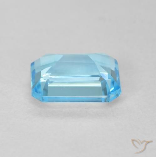 Topázio Azul Suíço Natural 1.99ct, Corte Octógono / Esmeralda, VVS