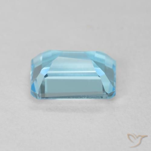 Topázio Azul Suíço Natural 2.04ct, Corte Octógono / Esmeralda, VVS