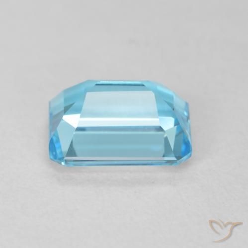 Topázio Azul Suíço Natural 2.09ct, Corte Octógono / Esmeralda, VVS