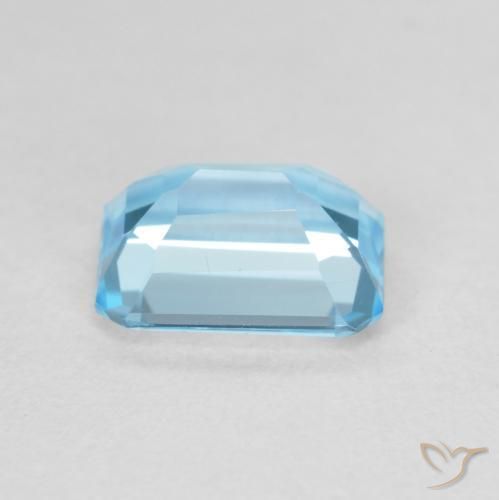 Topázio Azul Suíço Natural 2.06ct, Corte Octógono / Esmeralda, VVS