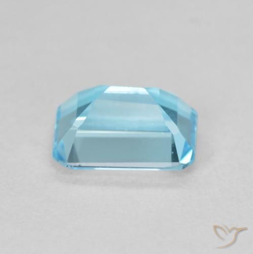 Topázio Azul Suíço Natural 1.84ct, Corte Octógono / Esmeralda, VVS