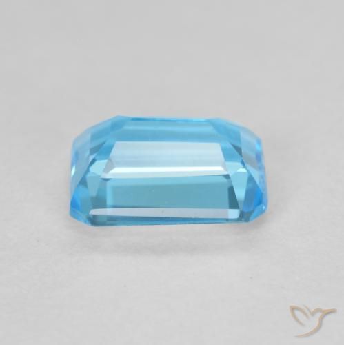 Topázio Azul Suíço Natural 1.97ct, Corte Octógono / Esmeralda, VVS-VS